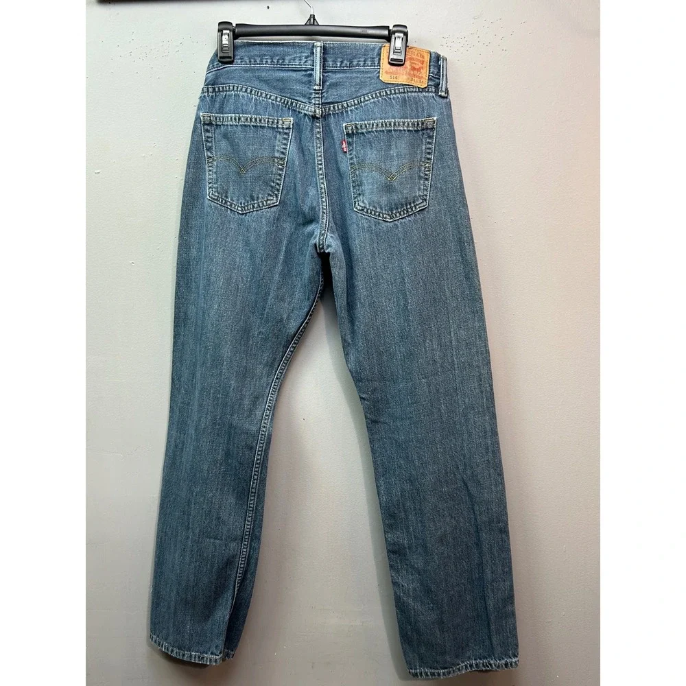 Levi's Jeans Men 34x34 Blue 514 Straight Fit‎ Medium Wash Denim 100% Cotton